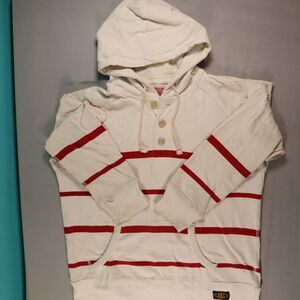 Trademark Brooklyn Cloth Hoodie Striped Long Sleeve Front Pocket Size M Medium